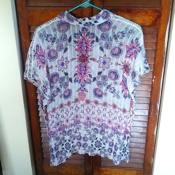 Desigual button up top M - Picture 2 of 4